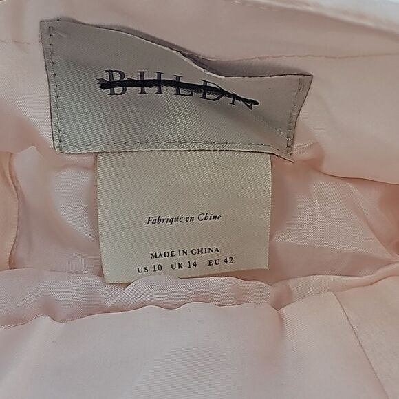 BHLDN NWOT Anthropologie Blush Camden Open Back Tulle Layered Maxi Dress Size 10 - Picture 5 of 7